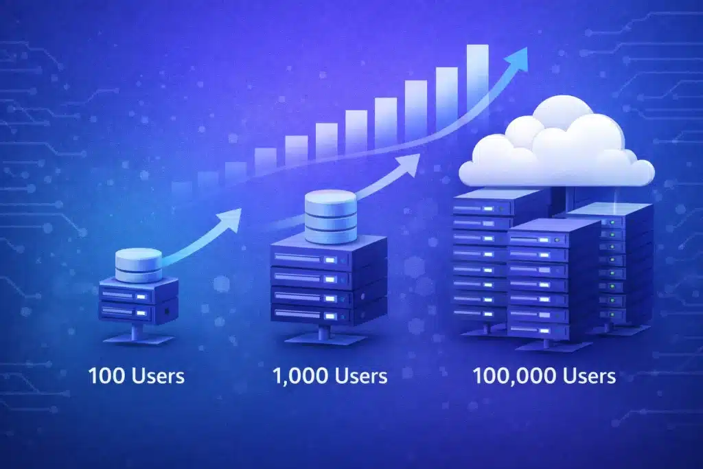 You might have 100 users now, but what if you grow to 10,000 or even 100,000? Off-the-shelf software often struggles as you scale.