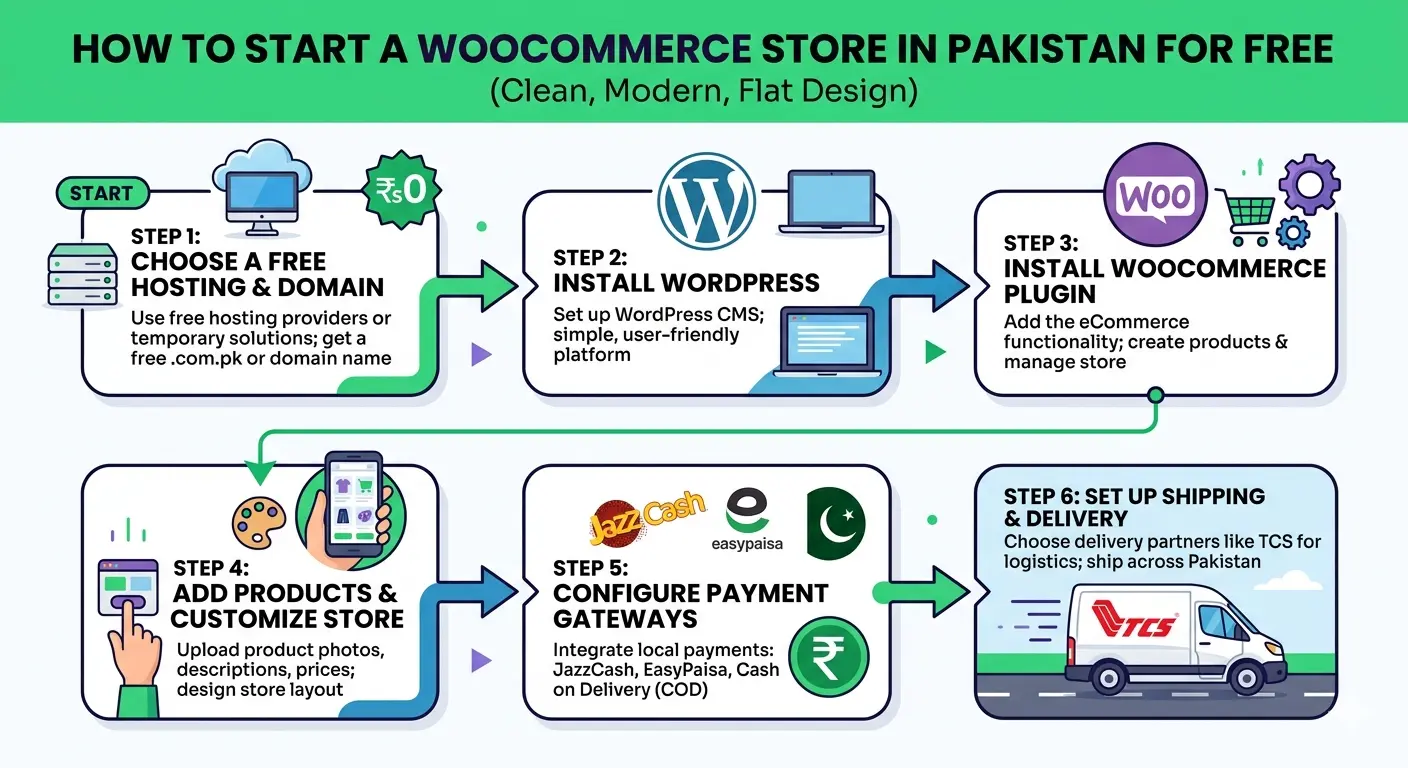 how to start online store in Pakistan without investment