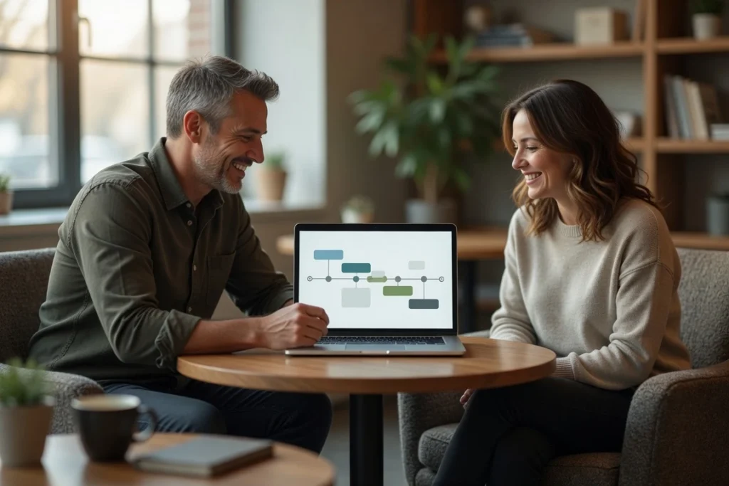 Enterprise SEO agency strategy call discussing a custom roadmap and pricing scope with a prospective client