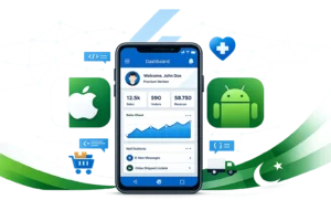 Flutter app development company in Pakistan creating cross-platform mobile applications for iOS and Android from single codebase