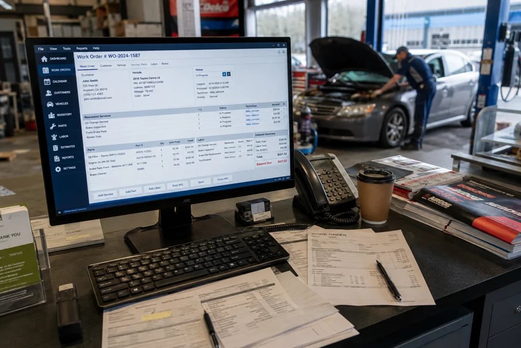 Non Web Based Auto Repair Shop Software Development
